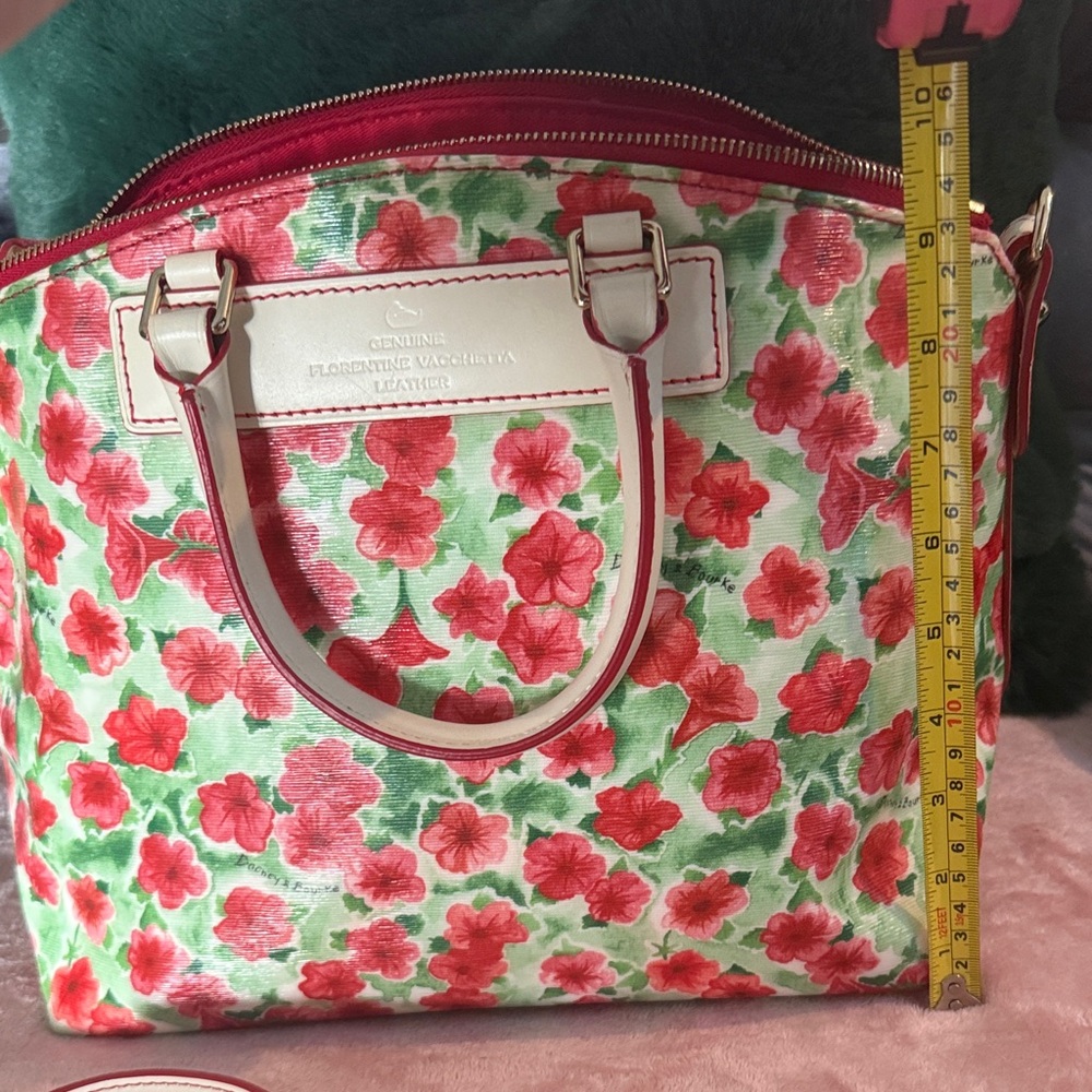 Dooney and Bourke Floral Satchel in coated cotton - Picture 7 of 8